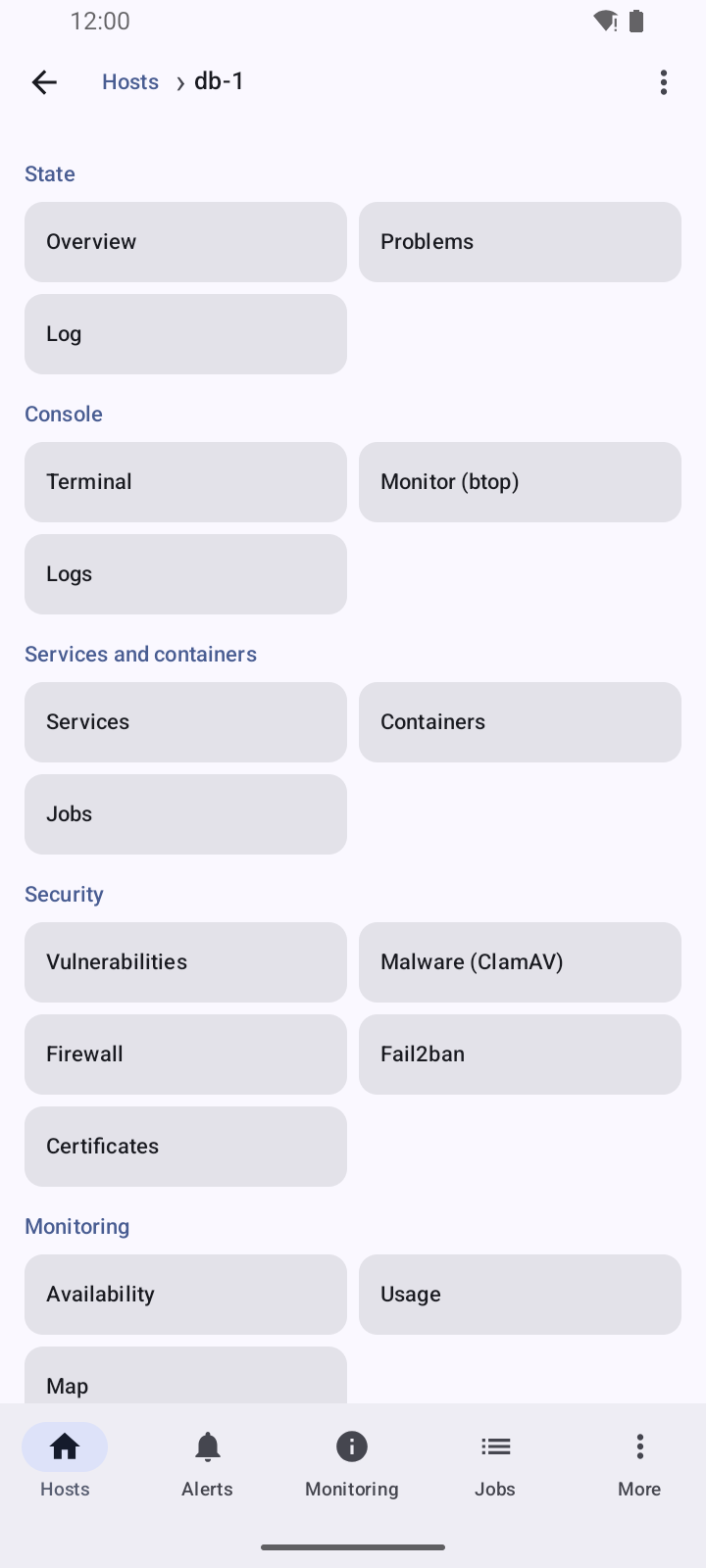 Host sections