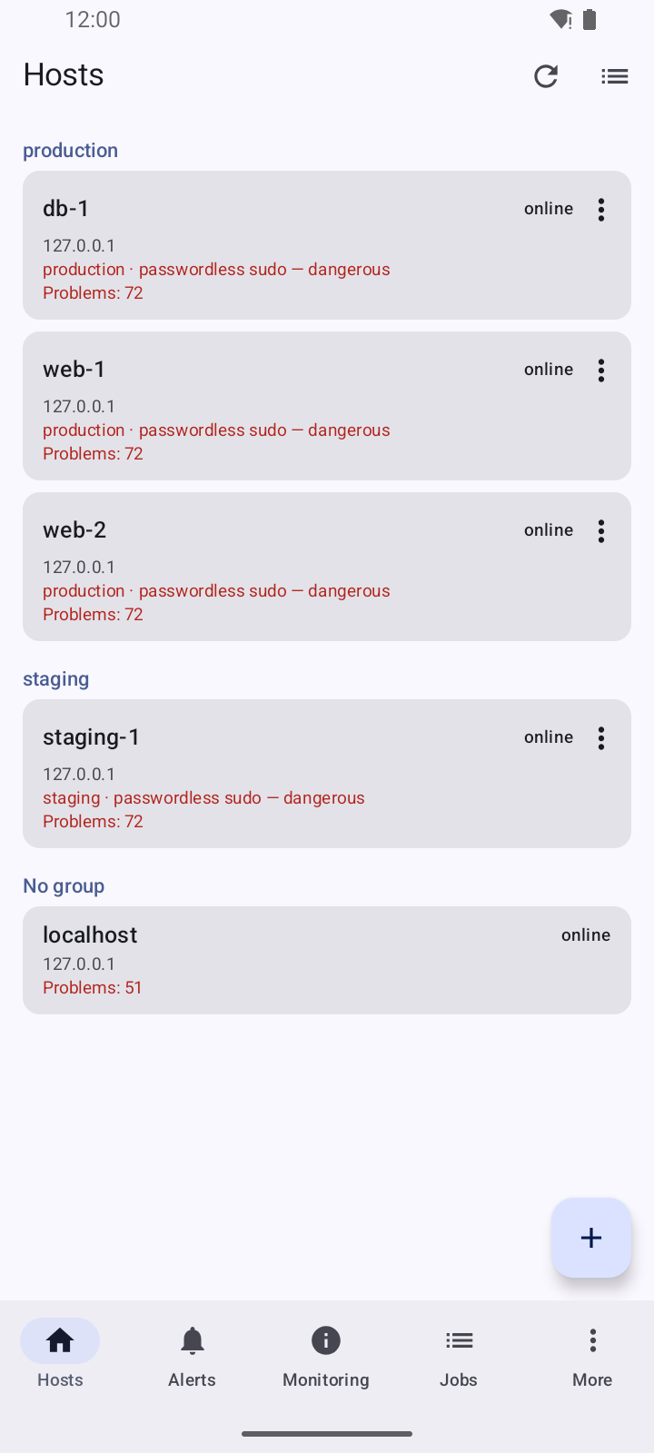 Host list