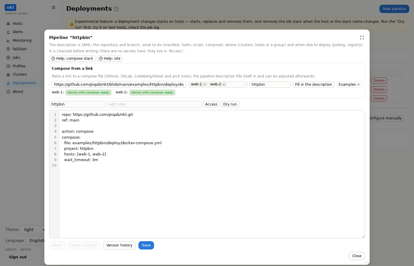 Compose from a link
