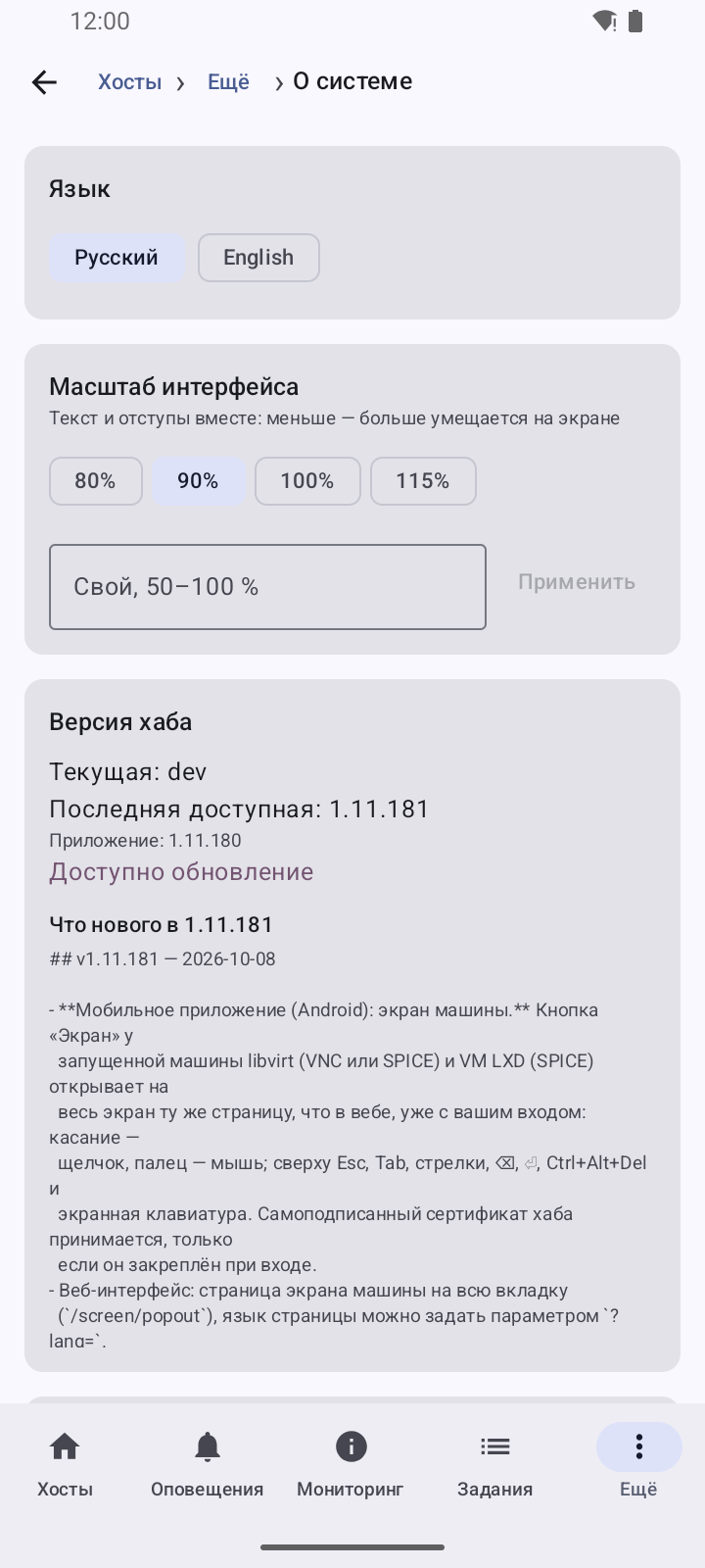 О системе: язык и масштаб